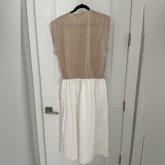 NWT Zara Combination Poplin Dress Size Large Quiet Luxury.      21 - Picture 8 of 9